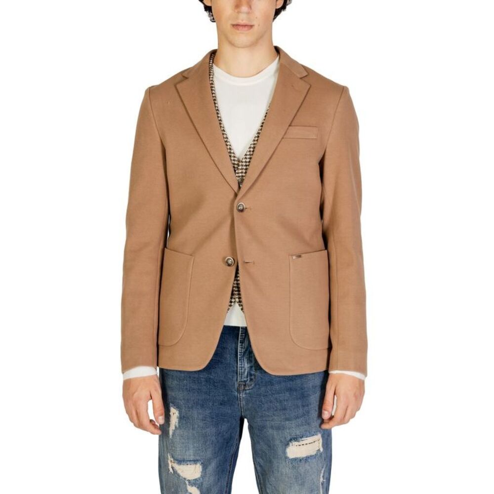 Gianni Lupo Beige Cotton Men's Blazer